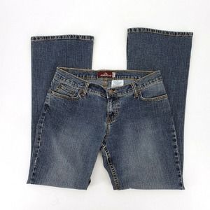 Jordache Juniors Size 09/10 Vintage Petite Blue Cotton Blend Stretch Denim Jeans